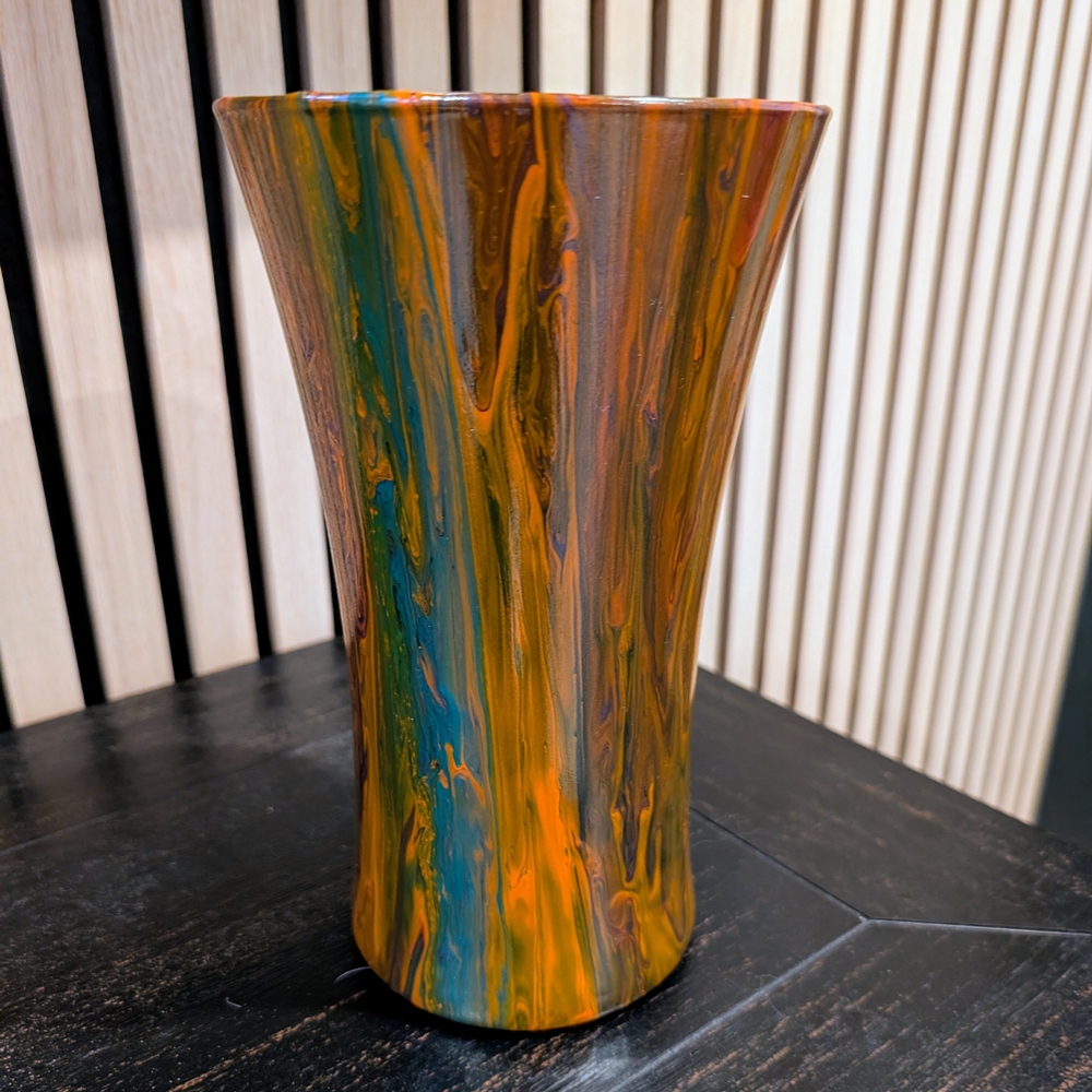 One Of A Kind Hand Painted Vase